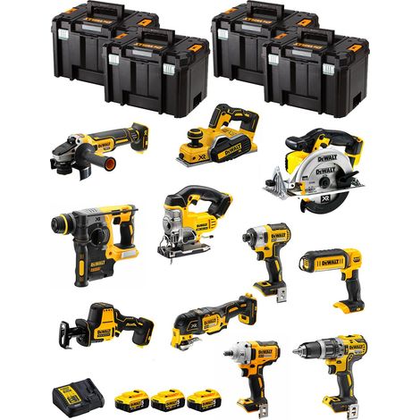 DeWALT Kit DWK1100T (DCD796+DCH273+DCG405+DCF887+DCF894+DCS331+DCS391+ DCS355+DCP580+DCS369+DCL050+ 3x5,0Ah + DCB115+4xTSTAK VI) (1/5)