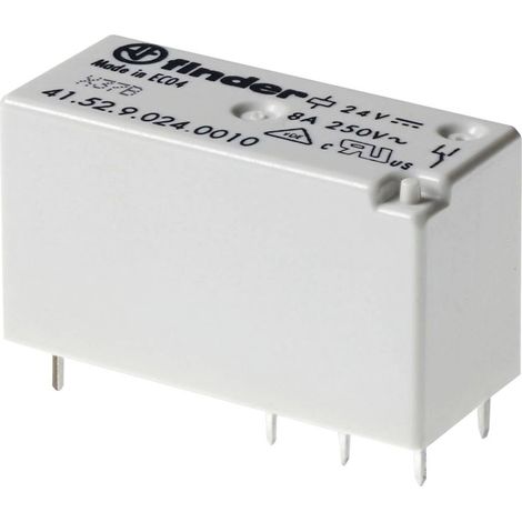 Finder 41.52.8.024.0000 Relè per PCB 24 V/AC 8 A 2 scambi 1 pz.