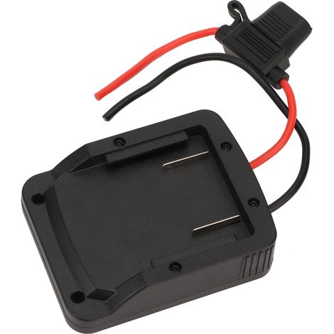 Adaptateur batterie lithium 18V ABS moulé avec porte fusible pour outil 12V et accessoires vélo camping (1/5)