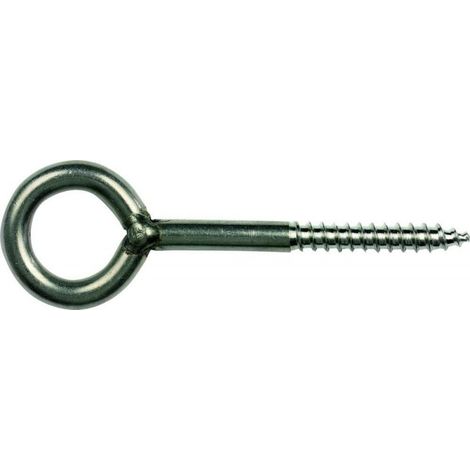 Gancho de tornillo con ojete V2A 22S/ 80x 8 (por 50) (1/4)