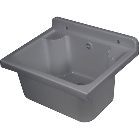 Pilozzo Lavatoio da Parete Mini Grigio Cemento 42,5 x 34 x 20 cm