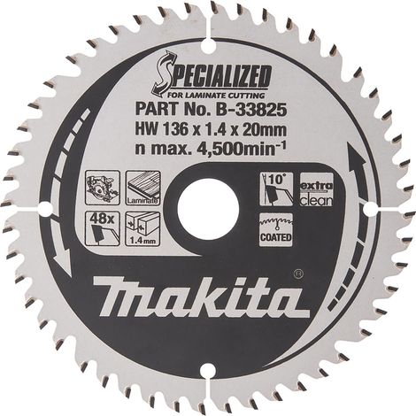 Makita  Hoja  de  sierra  SPECIALIZED  136  x  20  mm  48Z  -  B-33825