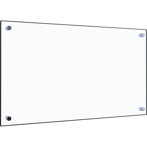 Dosseret de cuisine  Fond de hotte Transparent 70 x 40 cm Verre trempé 80214