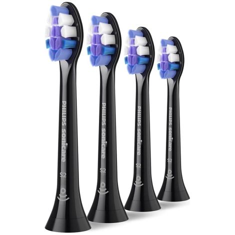 Têtes de brosse à dents sonique Philips Sonicare S2 Sensitive HX6054/88, noires