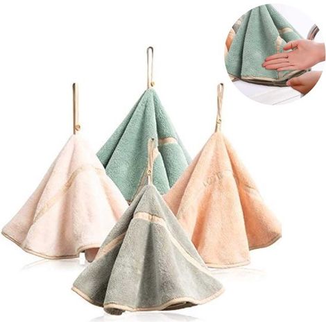 Toallas, Toalla, paños de mano, 4 piezas, Manos secas, 5050cm, Colgables, Reutilizables, Paños de limpieza, Paño de limpieza, Multicolor (1/5)