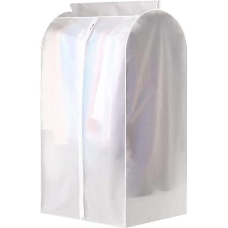 Housse de protection pour vêtements - Sac de rangement - Housse de protection anti-poussière tridimensionnelle - Respirante et anti-poussière - Sacs de rangement pour Vêtements - 90 x 100 x 50 cm - Tr (1/3)