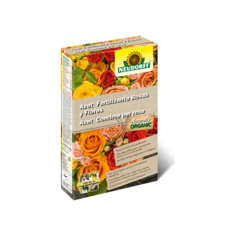Rose di fertilizzanti biologici Neudorff e fiori granulati 1 kg