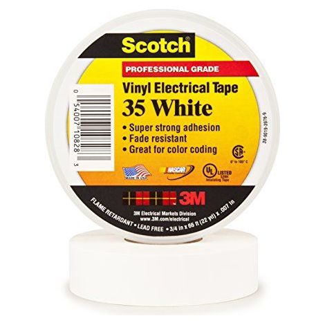 3M 35-WHITE-3/4 20,1 m PVC Bianco (80610833982) (1/2)
