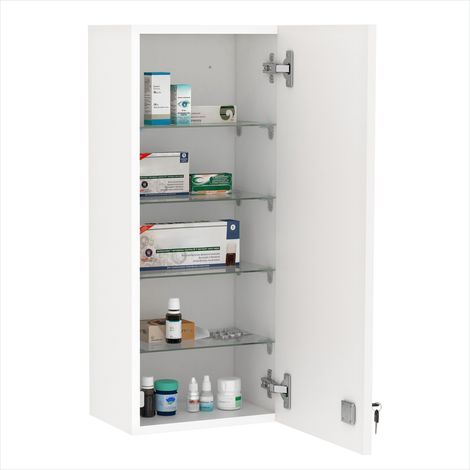 Meuble de salle de bain Armoire à pharmacie murale en panneau (1/5)