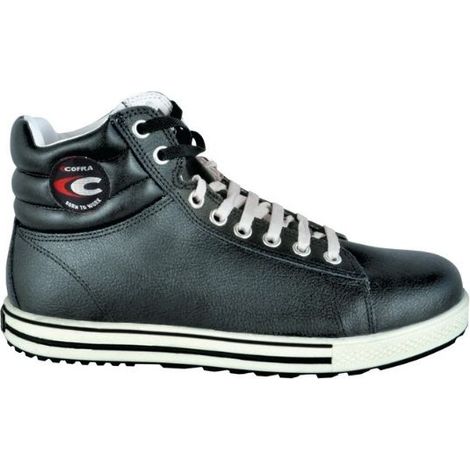 Cofra – Chaussures de sécurité S3 SRC taille 43 – Tige cuir hydrofuge – Semelle PU bi-densité – Embout aluminium 200J – Anti-perforation APT Plate
