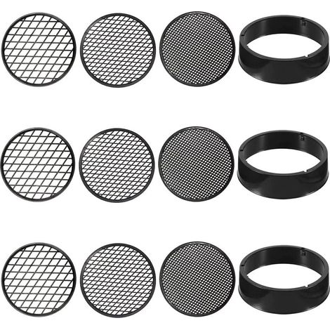 Crible De Jardin Rond - 3 Tailles De Maille Interchangeables - Pour Tamiser La Terre Le Compost Et Les Pierres - 11,2 Cm - Lot De 3 (1/5)