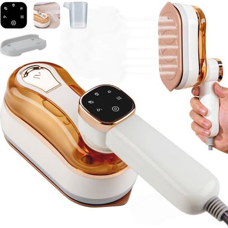 1 fer à vapeur vertical, 1300 W, pliable et léger, pour voyage et usage domestique, élimination rapide des rides (1/5)