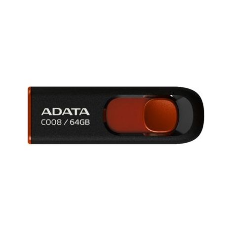 64GB USB ADATA C008 černo/červená (potisk)