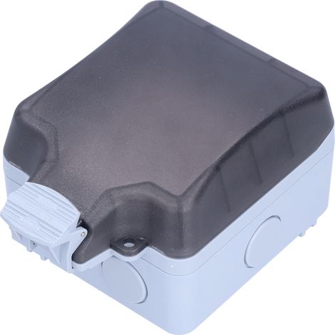 Boîte de Prise Extérieure Étanche IP66 15A pour Terrasse et Jardin