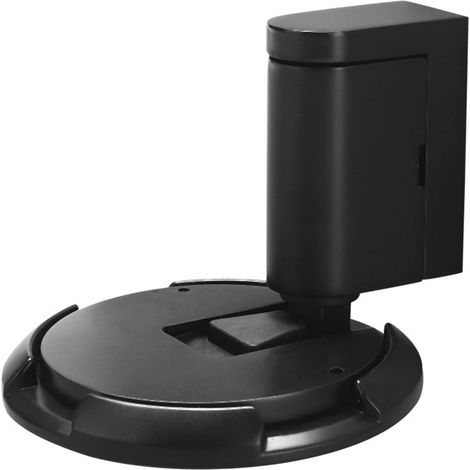 Butée de porte en métal monobloc, butée de porte au sol réglable pour joint de porte de 10 à 25 mm, sûr, sans bruit (noir mat) (1/2)