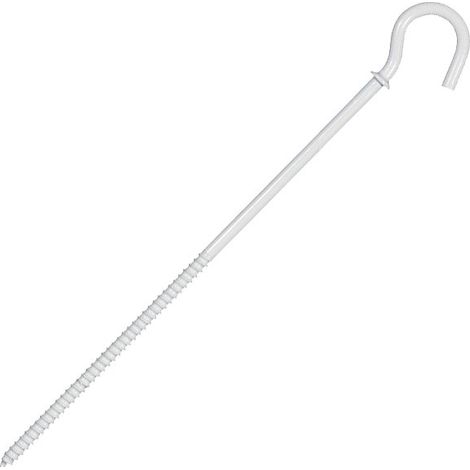 Eur Ohm – Piton long 120 mm – Longueur totale 150 mm – 120 mm sous collerette – 80 mm de filetage pour accessoires suspension et lustre