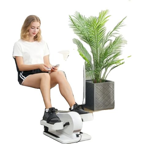 Mini Machine Elliptique, Capacité de 120 kg, 12 Vitesses, 7 Niveaux de Résistance, Télécommande, Affichage LED (1/5)