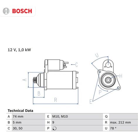 Démarreur BOSCH 0 986 018 701 TOYOTA 28100 11100 28100 11160 281000E010