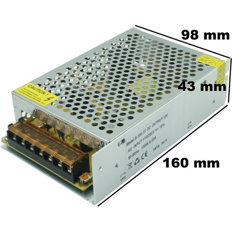 Alimentatore LED 12V 8,33A 100W IP20 IdeaLED ID-3003 (1/3)