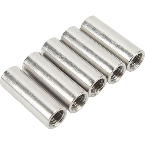 Runde M12-Edelstahl-A2-Verbinder, 5er-Pack, Innengewinde, Hochleistungsbefestigungen (1/5)