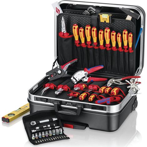Draper 25019 KNIPEX 00 21 06 Tool Case ""BIG Basic Move"" ElectricPlus, 68 Parts (1/2)