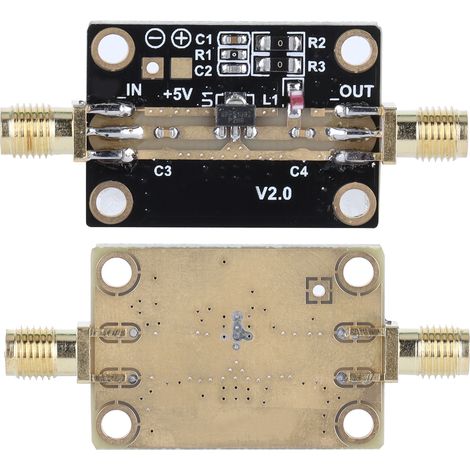 Amplificateur RF à large bande, Module LNA à Gain élevé et à faible bruit, carte NF = 0,6 db, 5V (1/5)