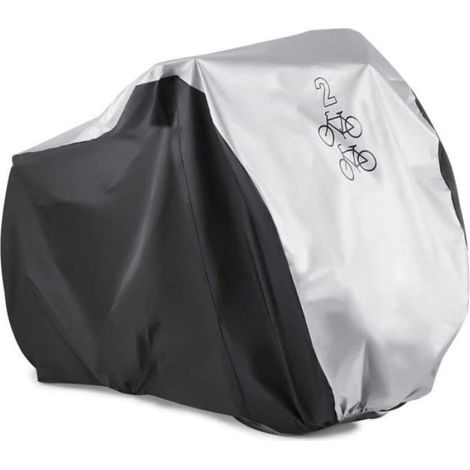 Housse Velo - Etanche Protection Pluie Poussiere UV - Pour 2 Velos - Taille M 200 x 75 x 110 cm (1/4)