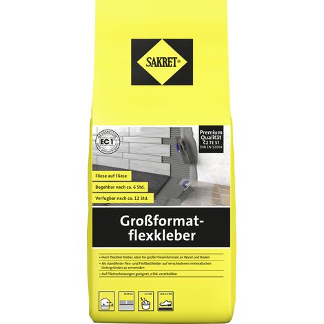 Sakret Großformatflexkleber 5 kg Fliesenkleber & Baukleber