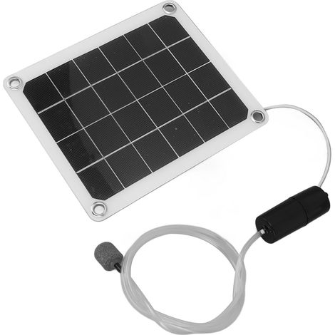 Aérateur solaire étanche 20W silencieux pour aquarium avec pierres à bulles d'air pour bassin à poissons (1/5)