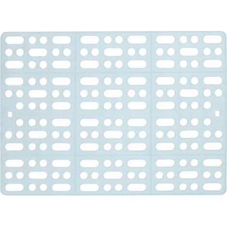 Tapis pour animaux de compagnie, coussin en plastique pour pattes de lapin, compatible avec les cages, lot de 2, couleur bleue (1/5)