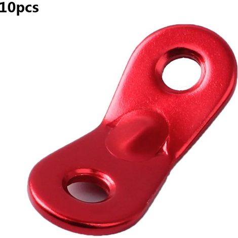 Lot de 10 tendeurs à double trou en alliage d'aluminium pour haubans, idéaux pour le camping, les pique-niques et les auvents. (1/5)