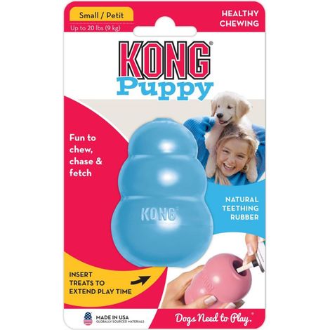 KONG Welpenspielzeug Puppy S - natürliches Kauspielzeug für kleine Hunde