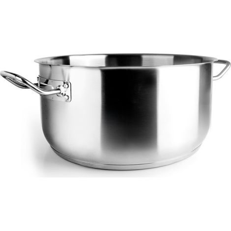 Cocotte Lacor 40 cm en acier inoxydable sans couvercle Compatible tous feux Capacité 19,5 L Lavable au lave-vaisselle (1/5)