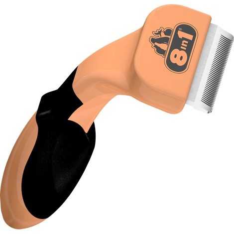 8In1 Perfect Coat DeShedder, Spazzola per Gatti di Tutte le Taglie, Rimuove Peli Morti e Sotto Pelo, per Gatti a Pelo Corto e Lungo