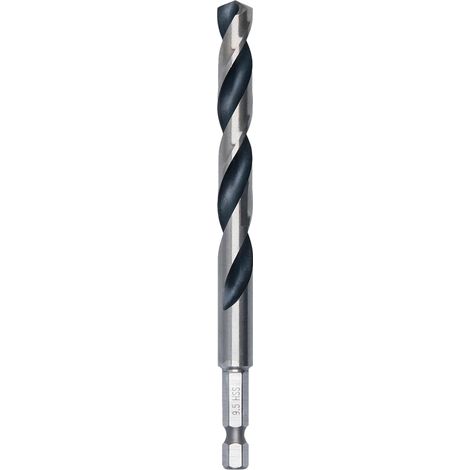 Bosch Metal HSS Twist Drill Bit 9.5 x 81 x 125 mm HEX 1/4"" Shank 2608577882 (1/5)