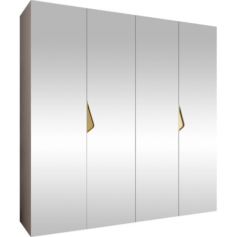 Armario Hartford 630, Cachemira, 202x200x52cm, Puertas de armario: Con bisagras, Número de estantes: 0 (1/5)