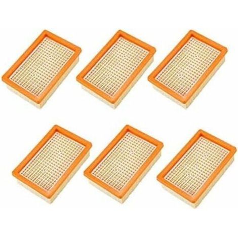 Filtri Enowelir confezione da 6 per aspirapolvere Kärcher MV4, MV5, MV6, WD4, WD5, WD6, ricambi per il filtro a fegato (1/5)