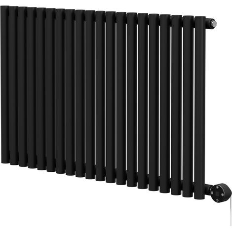 Wholesale Domestic Sinclair Colore Matt Black 600mm x 995mm Horizontal Digital Thermostatic Single Panel Electric Radiator (1/5)
