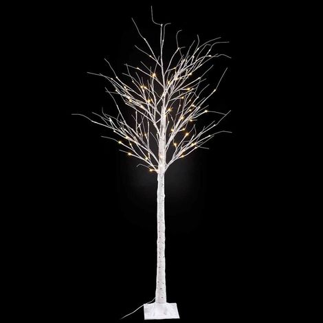 Albero Natale Luminoso Betulla, 96 Led, Uso Intero ed Esterno - Altezza 1,60 Mt (1/3)
