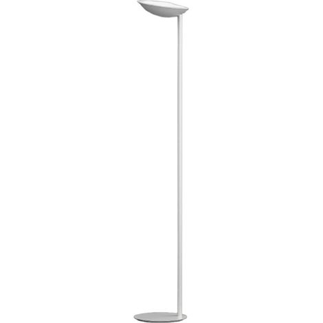 Piantana moderna top light mood 1165 t bi gx53 led 220v metallo bianco diffusore vetro orientabile