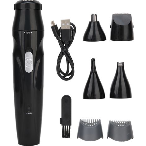5-en-1 Rasoir Électrique Homme Coupe-Cheveux USB Rechargeable Tondeuse Nez Sourcils Poils (1/5)