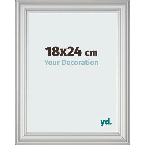 yd. - Cadre photo 18x24 - Argent Mat - MDF - Lazio (1/5)