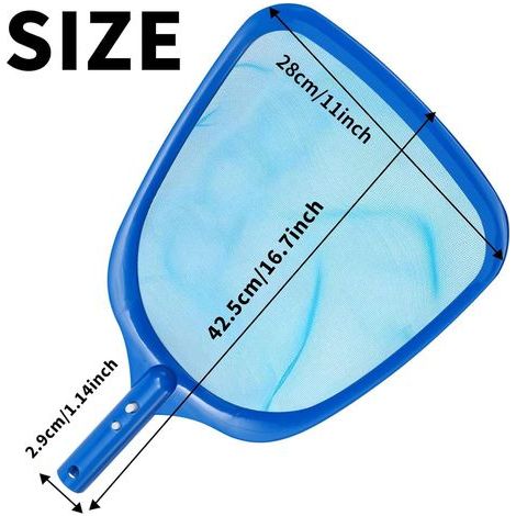 Lot de 2 épuisettes à mailles fines pour spa – Outil portable manche compact – Nettoyage précis des petites piscines (1/5)