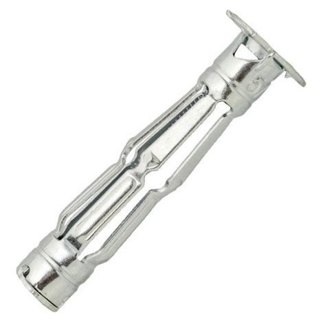 Boite de 100 Chevilles Placo, Acier zingué, M5x52, Ép.3-16, Sans vis perçage 10 mm, Cheville monocorps, Ergonomique, Branches précintrées pour une expansion aisée, Performante