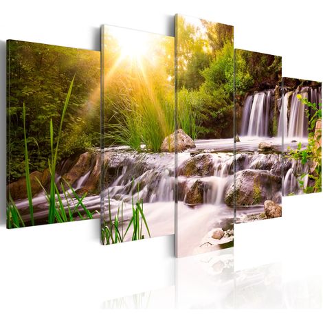 Quadro - Forest Waterfall - 200x100 (1/4)