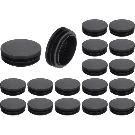 Juego de 18 tapas para patas de silla  Tapas cuadradas para tubos metálicos, sillas, sofás, mesas y estanterías de 48 mm