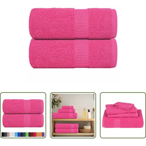 Handtücher - Gästetücher FROGN 2 Stk. Rosa 30x50 cm 360 g/m² (1/5)