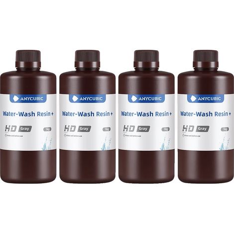 Resina ANYCUBIC trasparente, lavabile con acqua, 2 kg, compatibile con stampanti LCD (1/2)