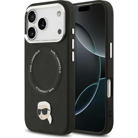 Karl Lagerfeld Karl Pin MagSafe Hülle für iPhone 17 Pro Schwarz (1/5)