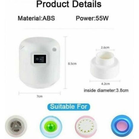 Pompe À Vide - 55 W - Pour Sacs De Compression - Usage Maison Et Voyage - 1 Pièce (1/5)